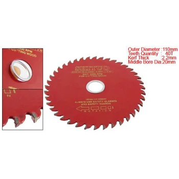 

5pcs/lot 110mm Diameter 40T Rotary T.C.T Metal Saw Blade For Wood Cutting