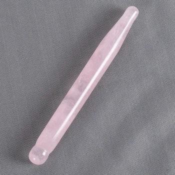 

Acupoint Pen Natural Rose Quartz Face Massage Wand Tools Crystal Quartz SPA Acupuncture Scraping Healing Eye massager Gua Sha