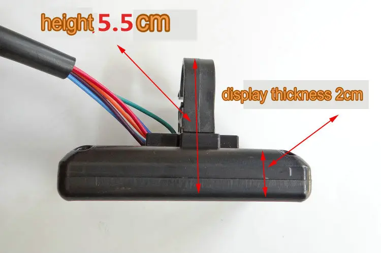 Excellent display speedometer battery level/ voltage indicating meter 24v36v48v60v72v electric bike scooter MTB trike conversion parts 5