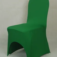 Цвет армейский зеленый лайкра универсальный чехол для стула для свадебного украшения спандекс крышка стула на продажу Банкетный стул Арка спереди открытый