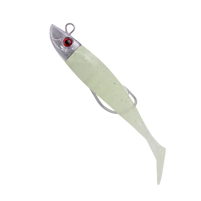 2 Replacement Lure Jigging Soft Bait Fishing Lures 8cm 8.5g DIY Lead Head Jig Fish T Tail Sea Bass Lure Fishing Tackle 2 Replacement Lure Jigging Soft Bait Fishing Lures 8cm 8.5g DIY Lead Head Jig Fish T Tail Sea Bass Lure Fishing Tackle