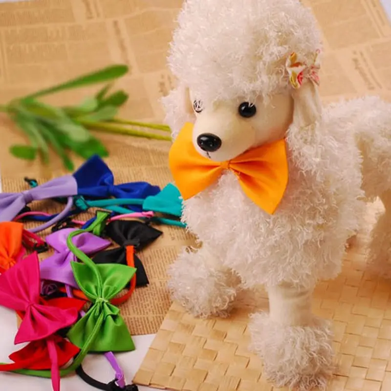 

Trendy Mini Popular Pet Dog Bow Tie Puppy Neck Acccessory Bright Colour Collar