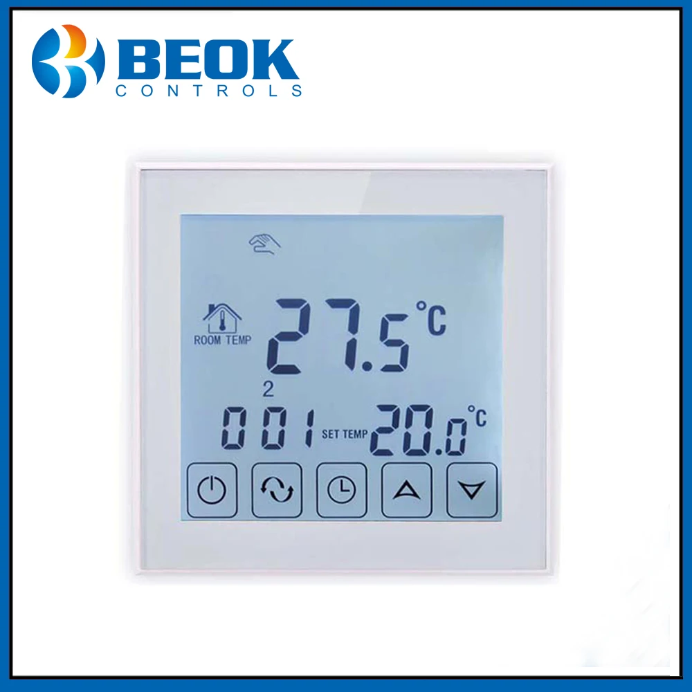 Beok TDS23 EP термостат с большим стеклянным экраном для 16A электрическая система