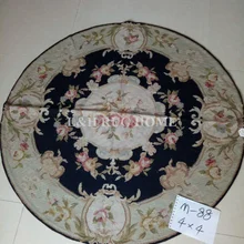 4'x4' круглый коврик ручной работы шерсть ручная работа рукодельная область ковер Диаметр 120 см