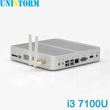 

Latest Intel Core i3 7100U Mini PC Windows 10 7th Gen Kaby Lake Fanless Computer 4K HD Graphics 620 300M Wifi VGA HDMI TV Box
