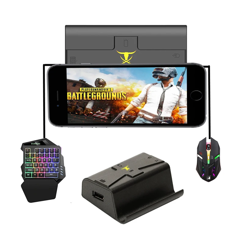 BattleDock адаптер PUBG мобильный Геймпад контроллер игровая мышь клавиатура конвертер для Android IOS Телефон на ПК Пульт дистанционного управления