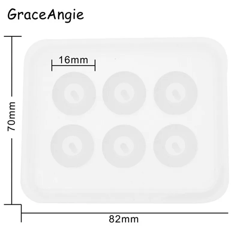 1 шт полимерная форма Вселенная Бал Форма 6 с круглым отверстием смола полимерная Форма s для украшения подвеска Силиконовые Ювелирные
