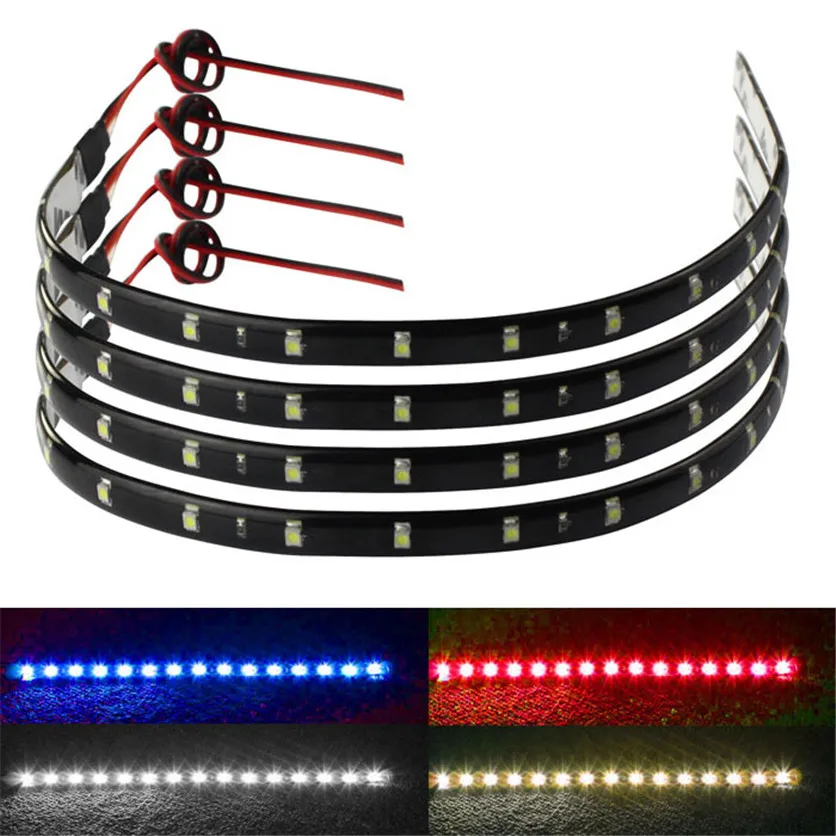 Франшиза 4 шт 30 см 15 LED Автомобильные Грузовики Мотор гриль Гибкие