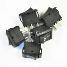 10PCS KCD4 Black 4 Pins DPST On/Off Rocker Switch AC 250V/15A 125V/20A hot sale10pcs 3 pin spst neon light on off rocker switch ac 250v 10a 125v 15a