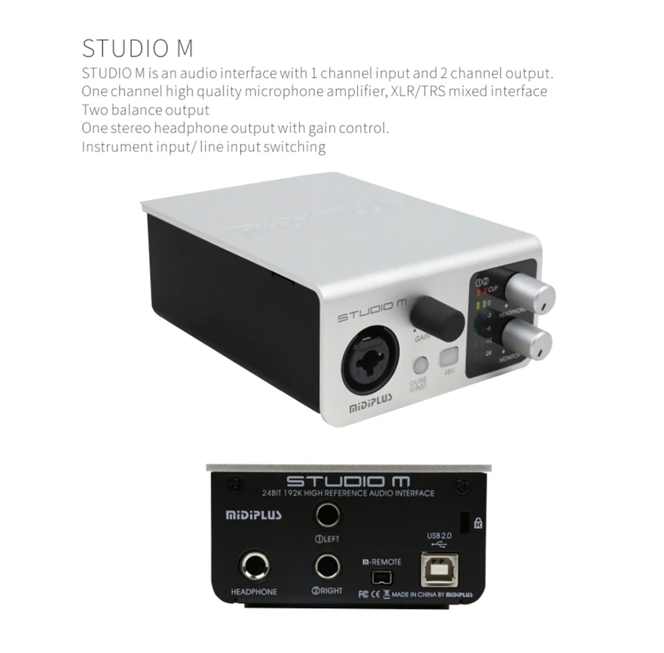 Midiplus studio pro otg. Midiplus routist rs - аудиоинтерфейс usb.