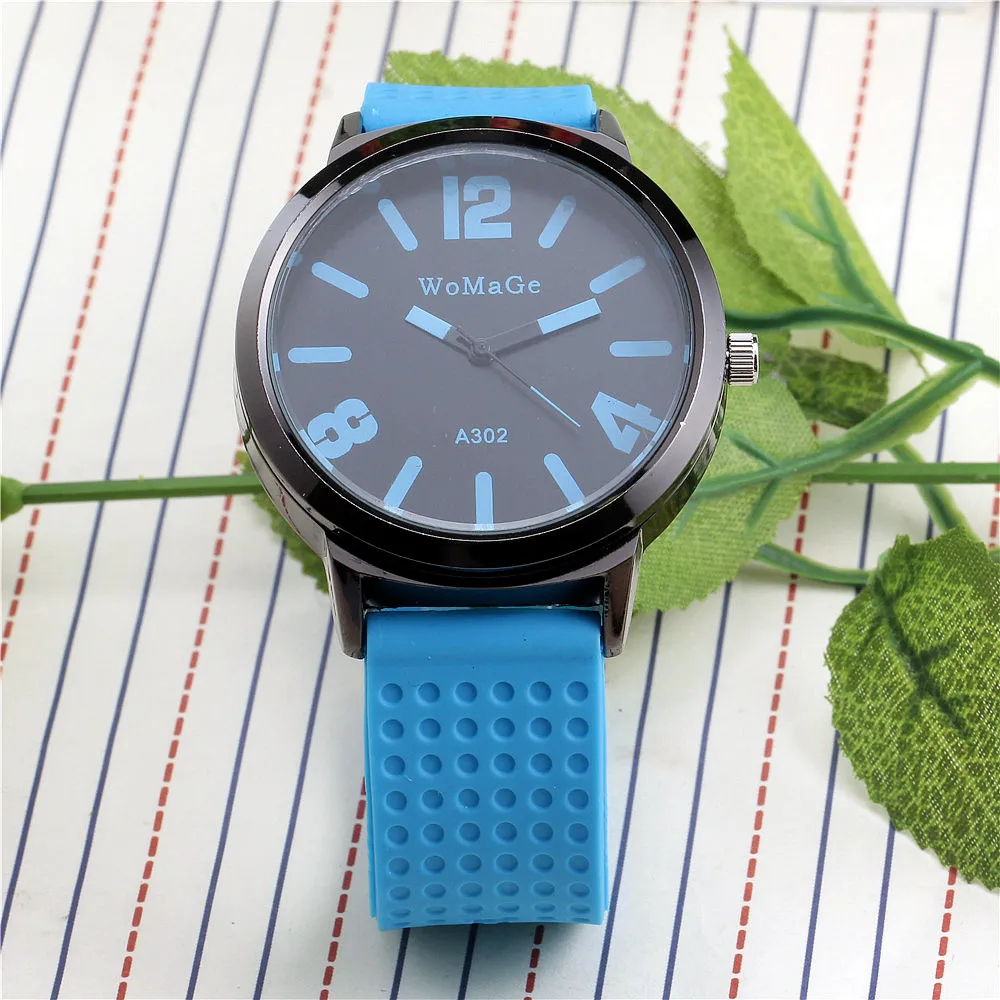 

Top Brand Unisex Quartz Sport Watch Men WoMaGe New Rubber Band Quartz Watch Women Fashion Outdoor Clock Case Oversize Design Uhr