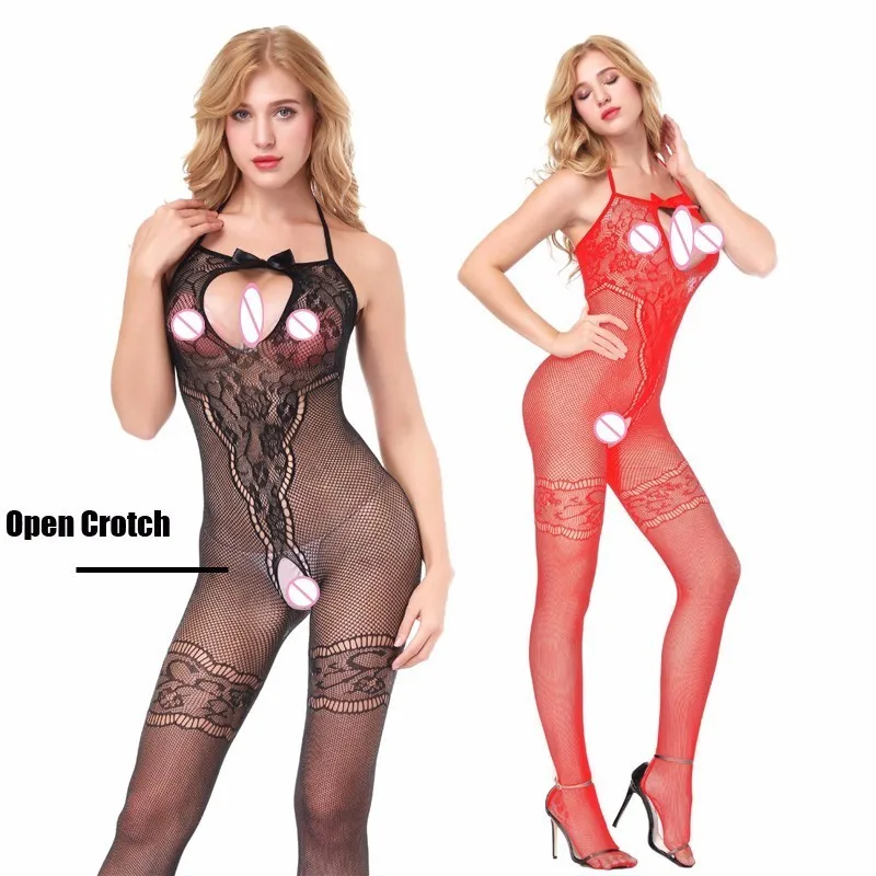 

Women Sexy Lingerie Hot Open Crotch Hot Erotic Underwear Babydoll Fishnet Sleepwear Sexy Costumes Lenceria Erotica Catsuit Qq340