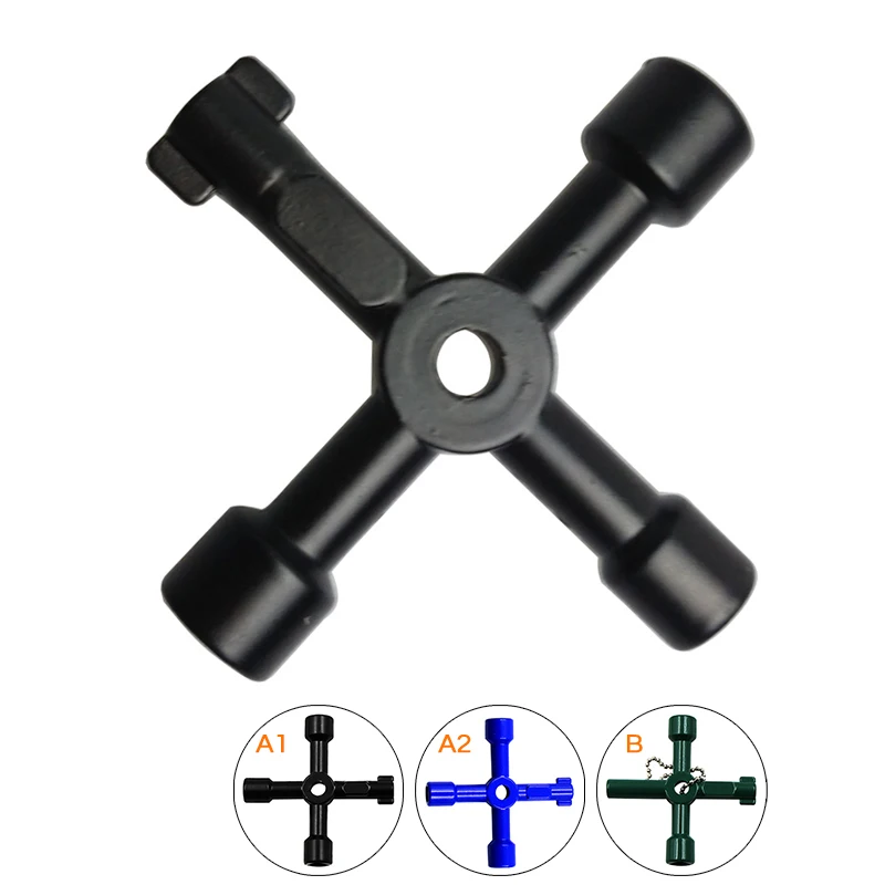 Multifunction Alloy Mini Cross Socket Wrench Utilities Key For