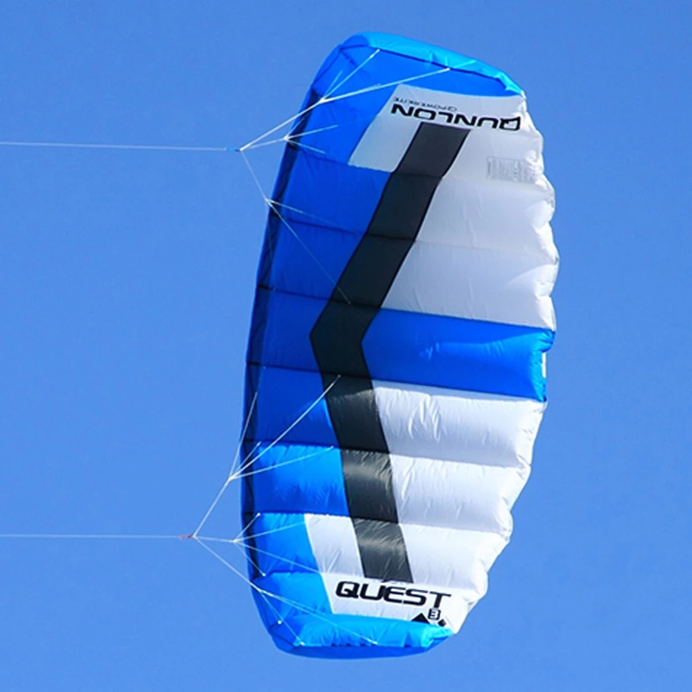 2 кв. М. синий наружный спортивный трюк кайт двойная линия парашютный кайт 40D Рипстоп нейлон для кайтсерфинга Кайтбординг