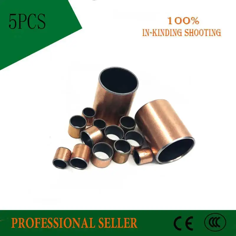 

5Pcs SF1 SF-1 2520 2550 2540 2535 2530 2525 2520 2515 2512 2510 Self Lubricating Composite Bearing Bushing Sleeve 28mm sliding