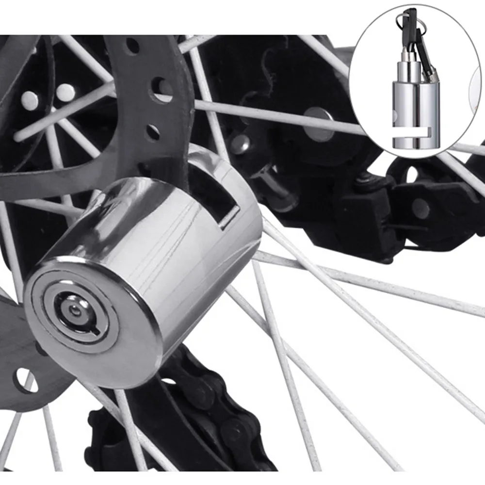 Колесо безопасности Противоугонный сверхмощный мотоцикл велосипед мопед скутер дисковый тормоз ротор мотоциклетный замок велосипедный замок сигнализация Горячая P