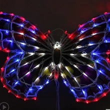 Наружные лампы, люстры, свадебные украшения для магазина одежды, 50 см, большая бабочка, бант