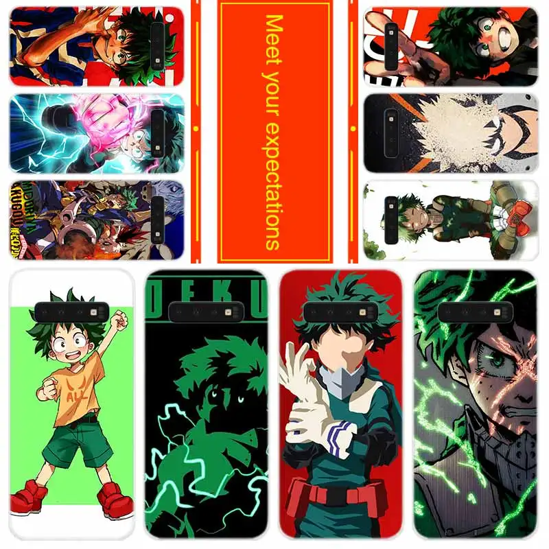 

Phone case for Samsung Galaxy S11 S10 E S9 S8 Plus S7 s6 Edge S20 Uitra Note 10 pro Cover My Boku No Hero Academia