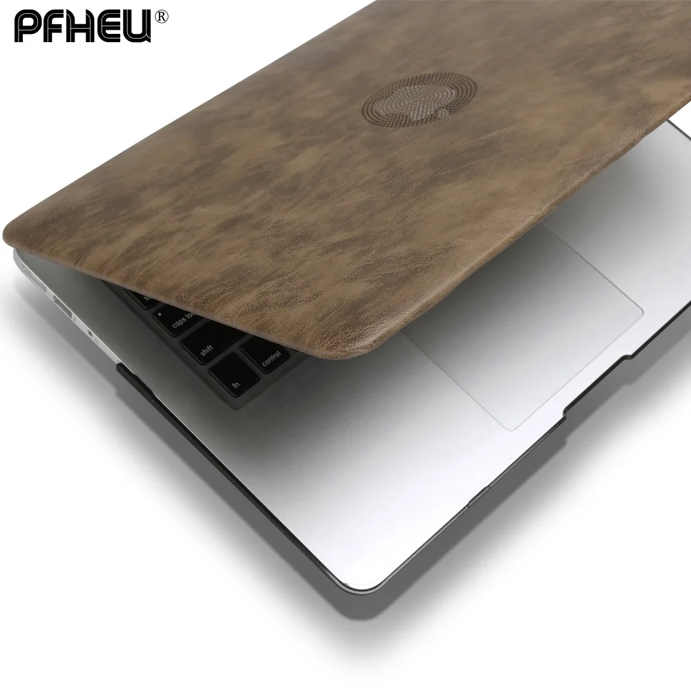 Внешний корпус из ПУ кожи и жесткий пластиковый чехол для ноутбука MacBook Air Pro Retina 11