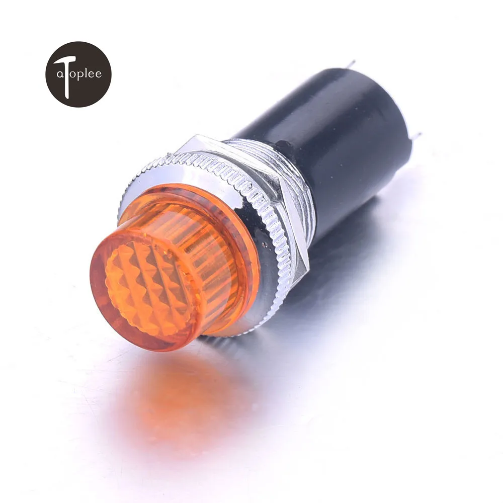 

Brand New 1pcs DC 12V 10W Panel Mount LED Power Indicator Pilot Signal Light Lamp DH16-HS Neon Signal Light Indicator Light