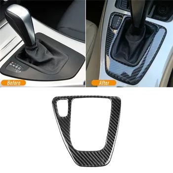 

Shiny Carbon Fiber Gear Shift Gear Panel Cover for E90 Car Automatic Shift Lever Decoration Stickers Fit for BMW E92 E93