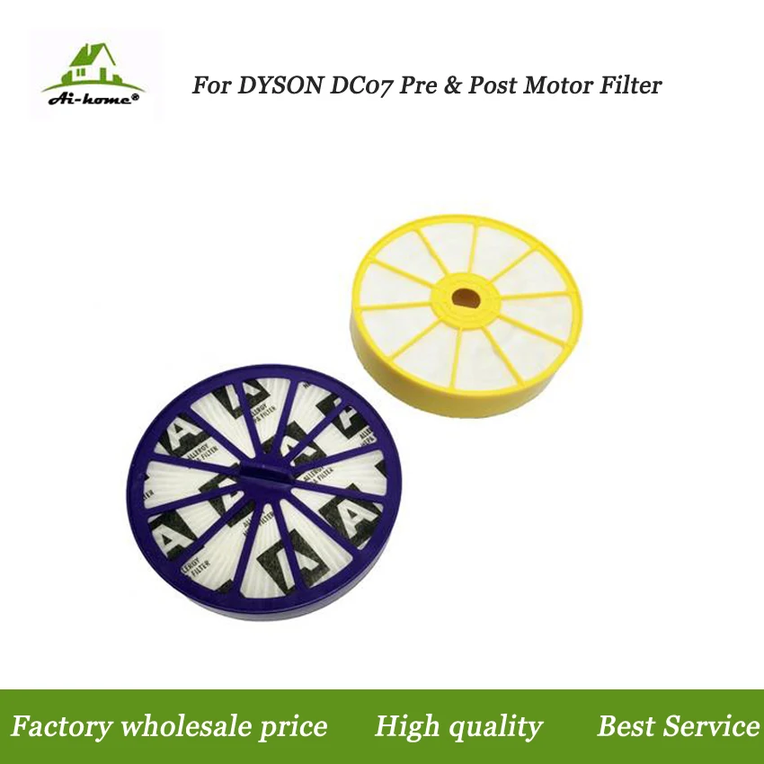Front &amp Back HEPA Filter Kit for Dyson DC07 Pre Post upper lower Motor Allergy Vacuum Replacement | Бытовая техника
