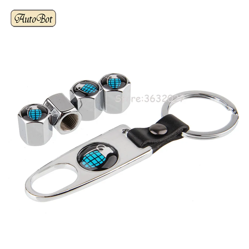 

For Jeep Opel Astra Dacia Duster Skoda Octavia A7 Mitsubishi Lancer Mercedes W211 Car Wheel Tire Valve Stems Caps Cover Keychain