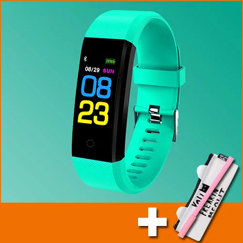 Топ умные часы детские часы для девочек и мальчиков электронные умные часы светодиодный цифровой спортивный браслет студенческие Детские умные часы - Цвет: mint green with gift