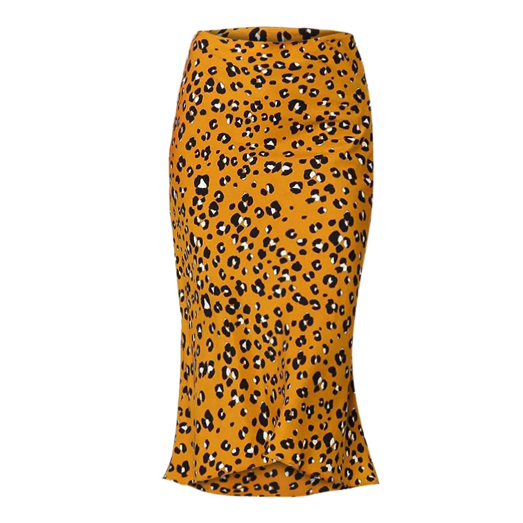 Falda Verano Mujer, юбка размера плюс, Женская юбка с леопардовым принтом, винтажная Длинная женская Повседневная плиссированная юбка с высокой талией, Z4