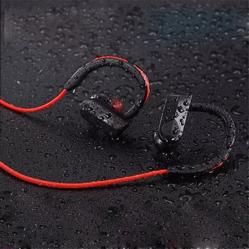 Bluetooth 4.1 Neckband Headphones Ear Hook Earphones with Mic Sports Waterproof Wireless Noise Reduction Headsets