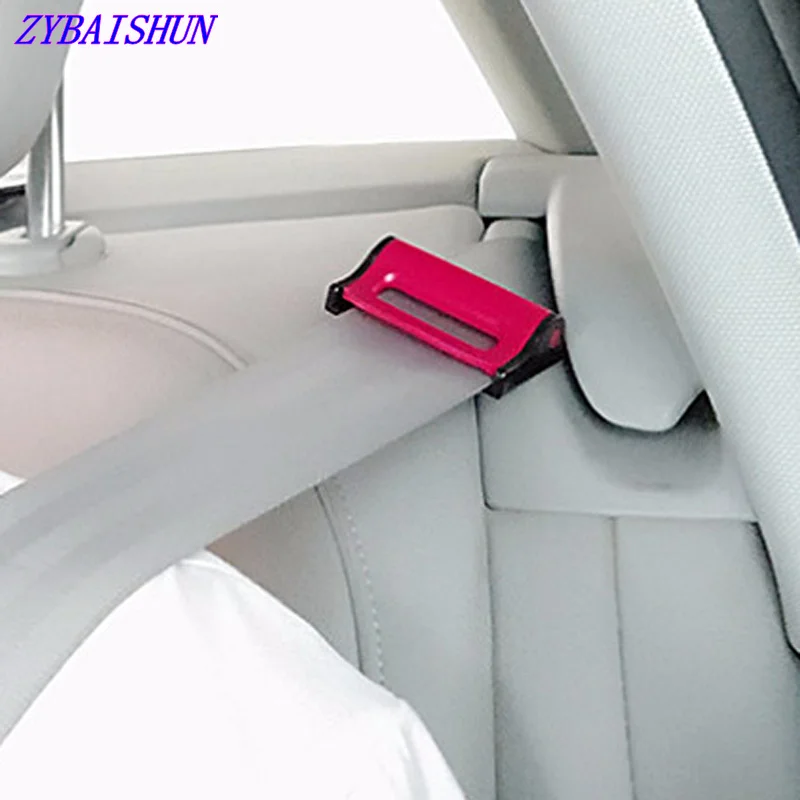 2pcs Car Seat Belts Clips Safety Adjustable Stopper Buckle Plastic Clip