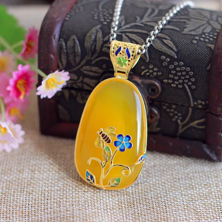 

Ms s925 Sterling Silver Jewelry Marrow Drip Pendant