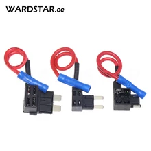 12 V taille porte-fusible de voiture add-a-circuit adaptateur de robinet de fusible avec 10A Mini fusible de lame ATM petit moyen(China)