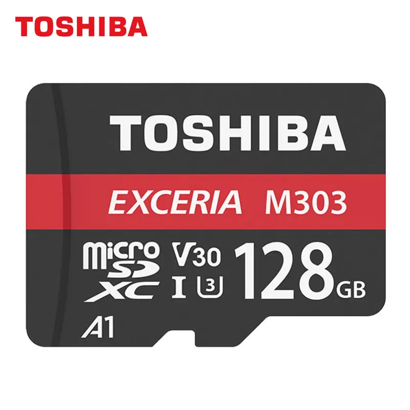 

Toshiba EXCERIA M303 MicroSD Card 256GB 128GB 64GB U3 Class10 4K HD V30 Flash Memory Card 98MB/s A1 MicroSDXC For Smartphone