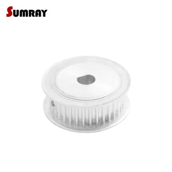 

SUMRAY MXL D type Timing Pulley 30T Tooth Belt Pulley 6*5/8*7/10*9mm bore 7/11mm width D type Pulley Wheel for Laser Machine