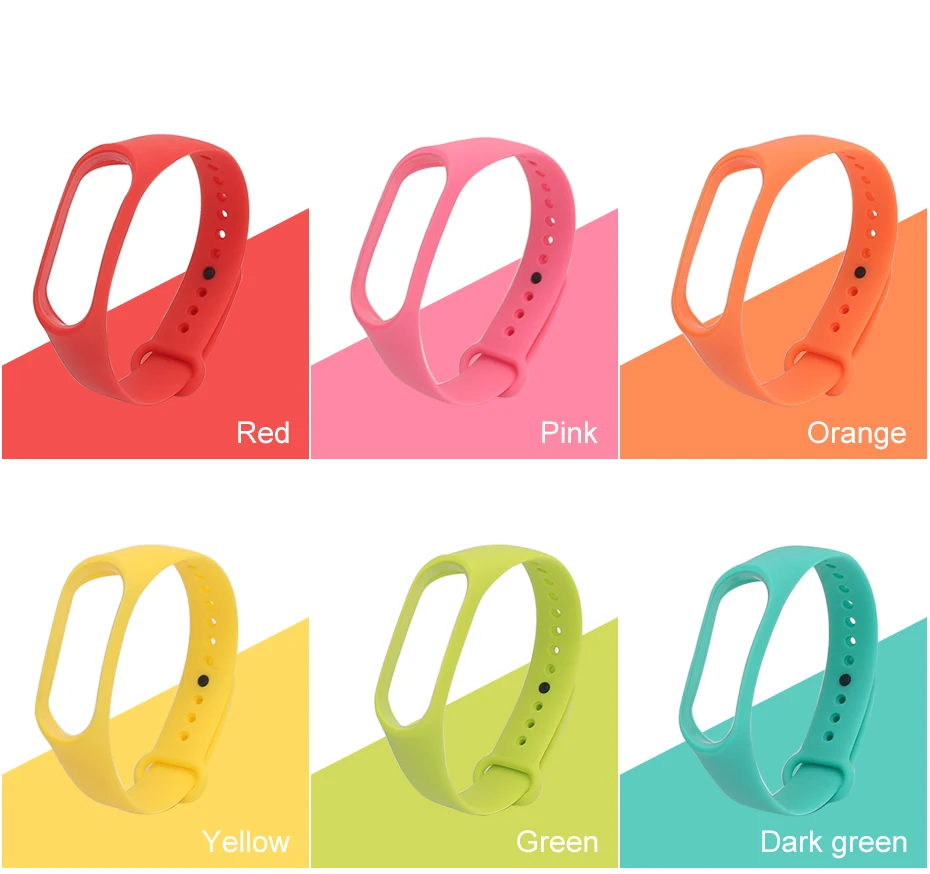 2018 Newest Wrist Strap For Xiaomi Mi Band 3 Smart Band Colorful Silicone Smart Wristband Bracelet For Xiaomi Mi Band 3 Strap   (4)