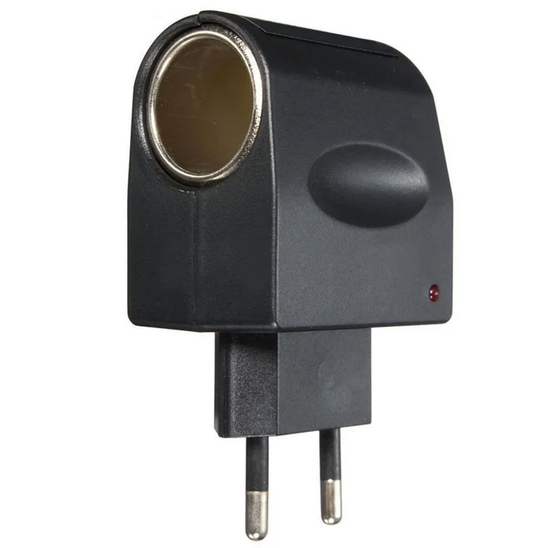 

Black Home / Car Dual-Use DC Plug Cigarette Cigar Lighter Compact And Portable Car Charger Compatible With Any Vehicle Power