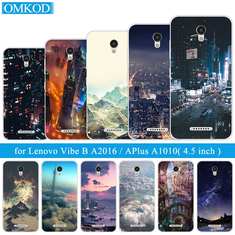 For Lenovo Vibe B A2016 A1010 A20 A Plus APlus A1010a20 1010 A2016A40 Soft TPU Phone Night Build Cover | Мобильные телефоны и