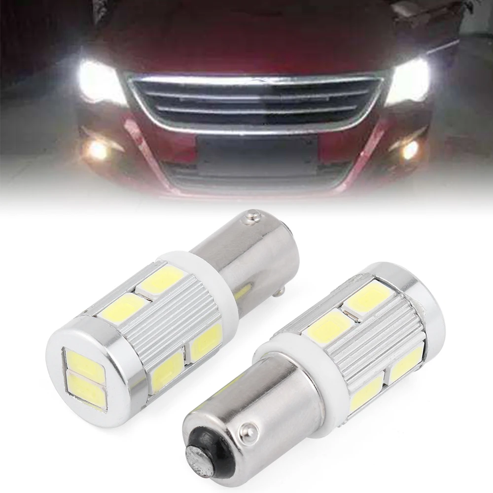 New Coming 2Pcs BAX9S H6W 10 SMD Car LED Sidelight Bulb For 3 Series