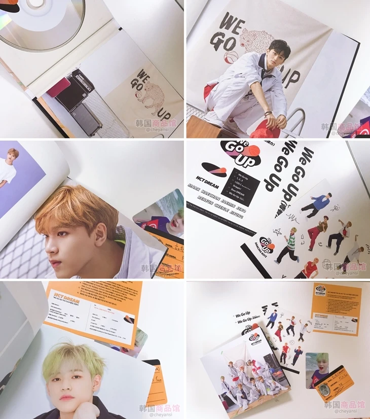 [MYKPOP]~ 100% Официальный оригинал ~ NCT DREAM WE GO UP MINI 2 альбом набор CD + фотобумага постер