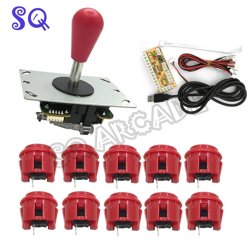 Raspberry pi/ PC контроллер с кнопками sanwa и джойстиком USB в аркадные игры Jamma одноплейная