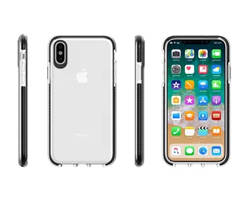 

Stand case Silicone Edge Color for Apple IPhone 7/8 Black