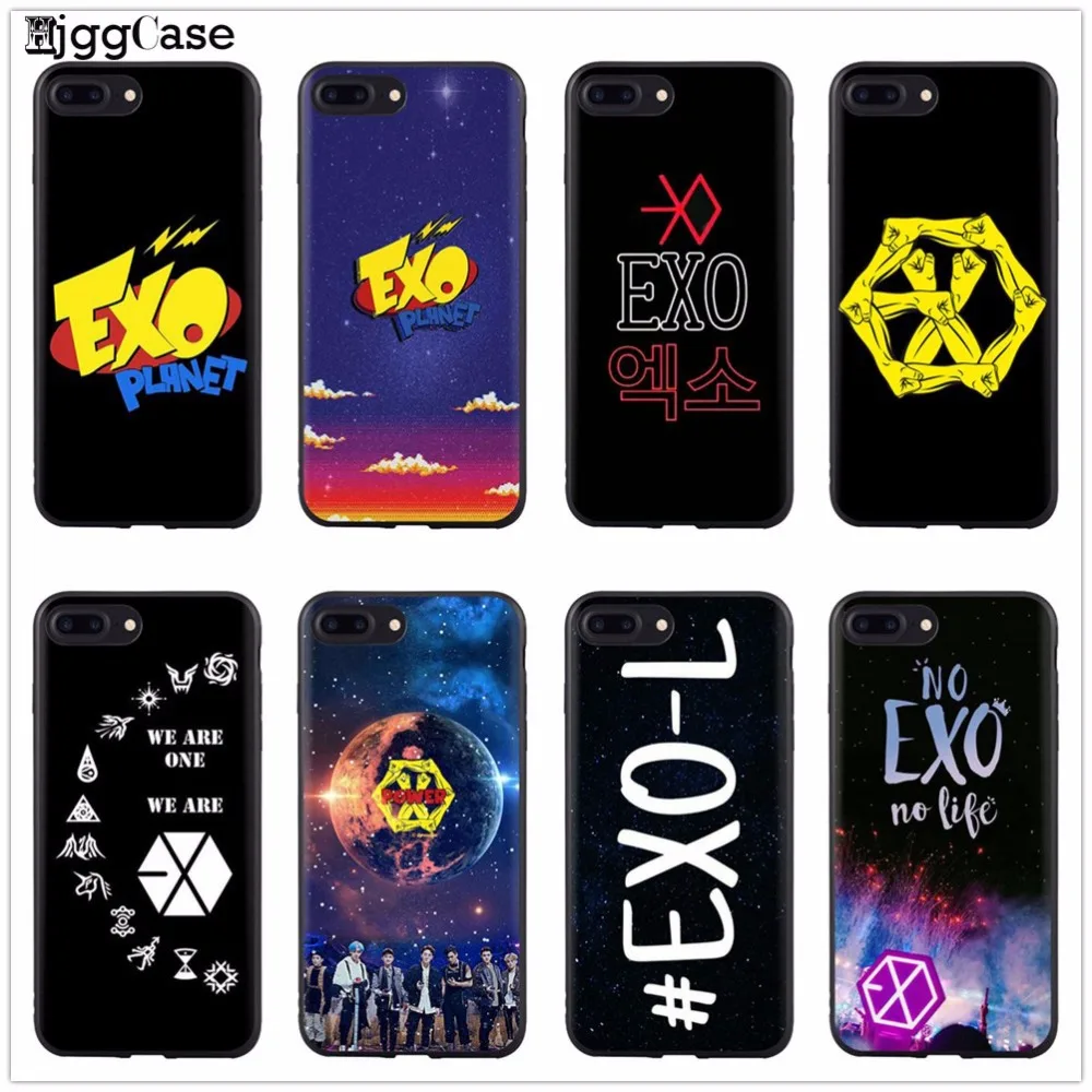 

EXO XIUMIN SUHO LAY BAEKHYUN CHEN CHANYEOL KAI SEHUN Soft Silicone TPU Phone Cover Case For iPhone X 8 7 6 6s Plus 5 5S SE Case