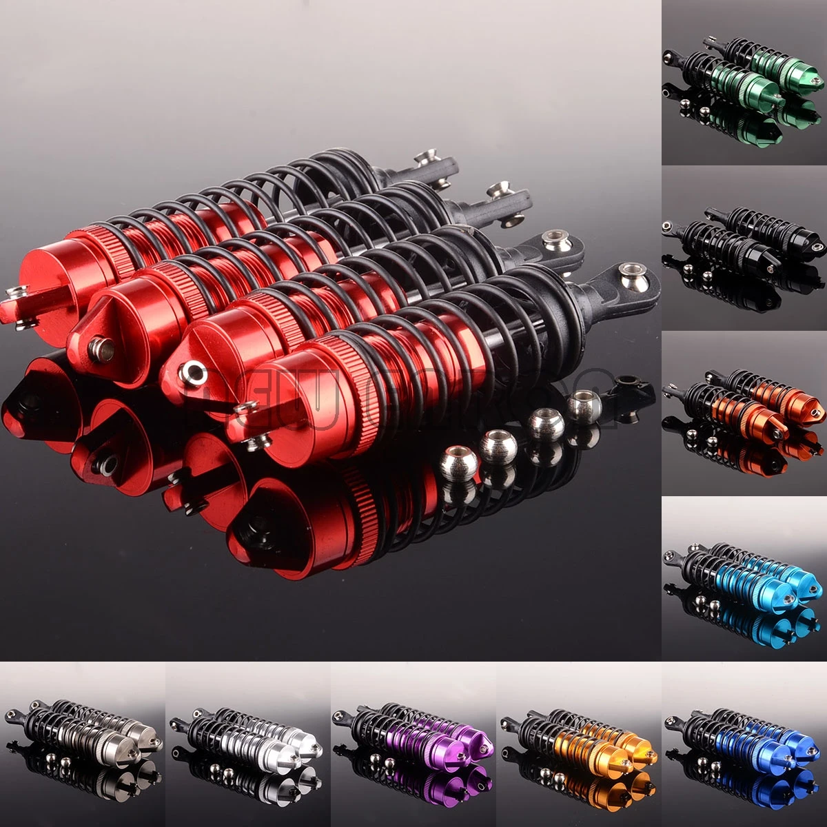 NEW ENRON 4P Aluminum Metal Front 72-90mm Rear 80-102mm Shock Absorber Damper Springs 1/10 RC CAR Traxxas Slash 4x4 2wd | Игрушки и