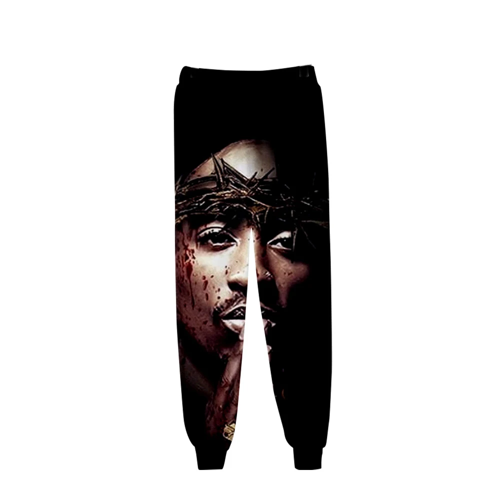 Американский рэпер Tupac 2PAC 3D брюки высококачественные спортивные для отдыха в