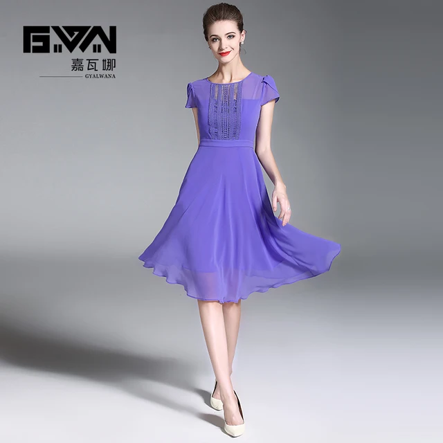 Purple Chiffon Dress