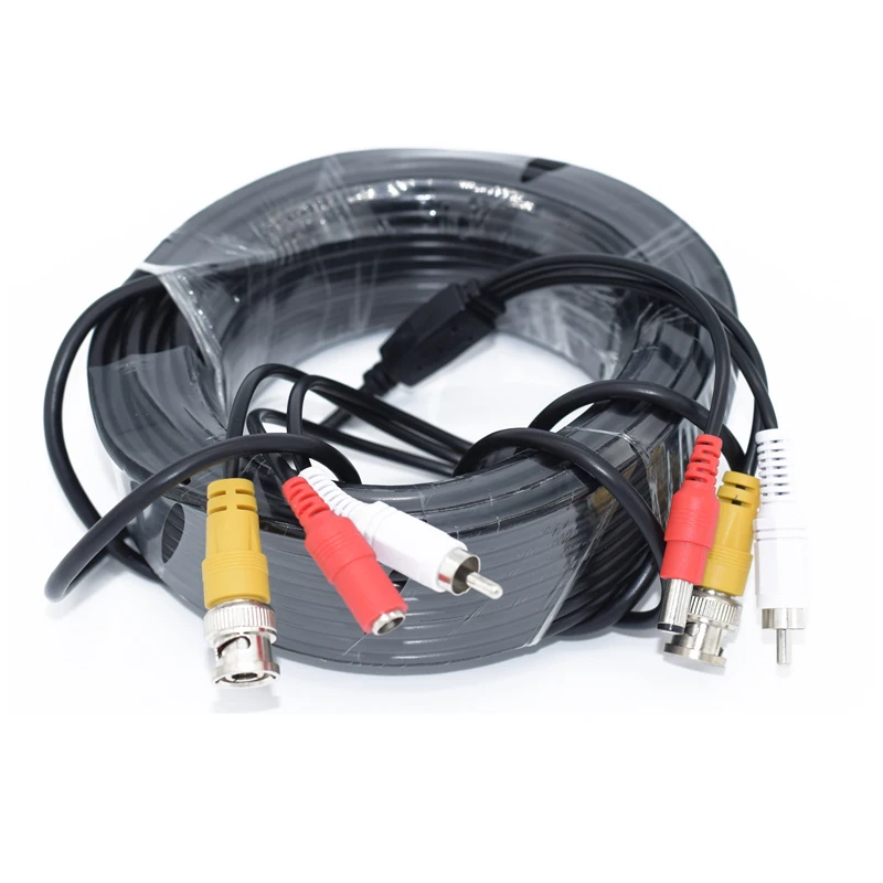 Для камеры наблюдения аудио силовой кабель Шнур для видеонаблюдения DVR Системы кабель видеонаблюдения