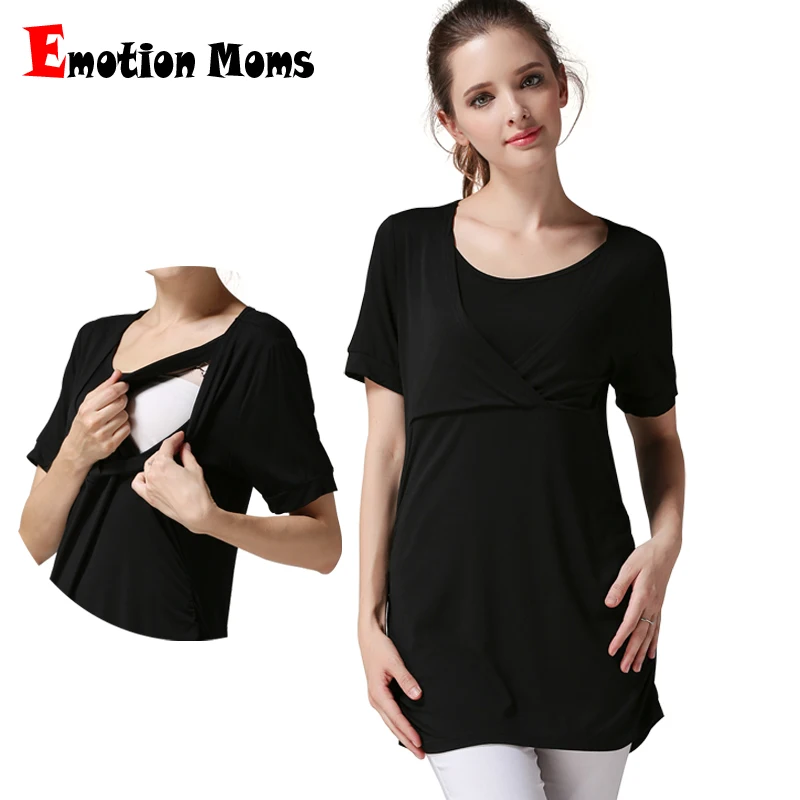 Emotion Moms летняя одежда для беременных топы для беременных Грудное вскармливание одежда для беременных и кормящих женщин футболка кормящих