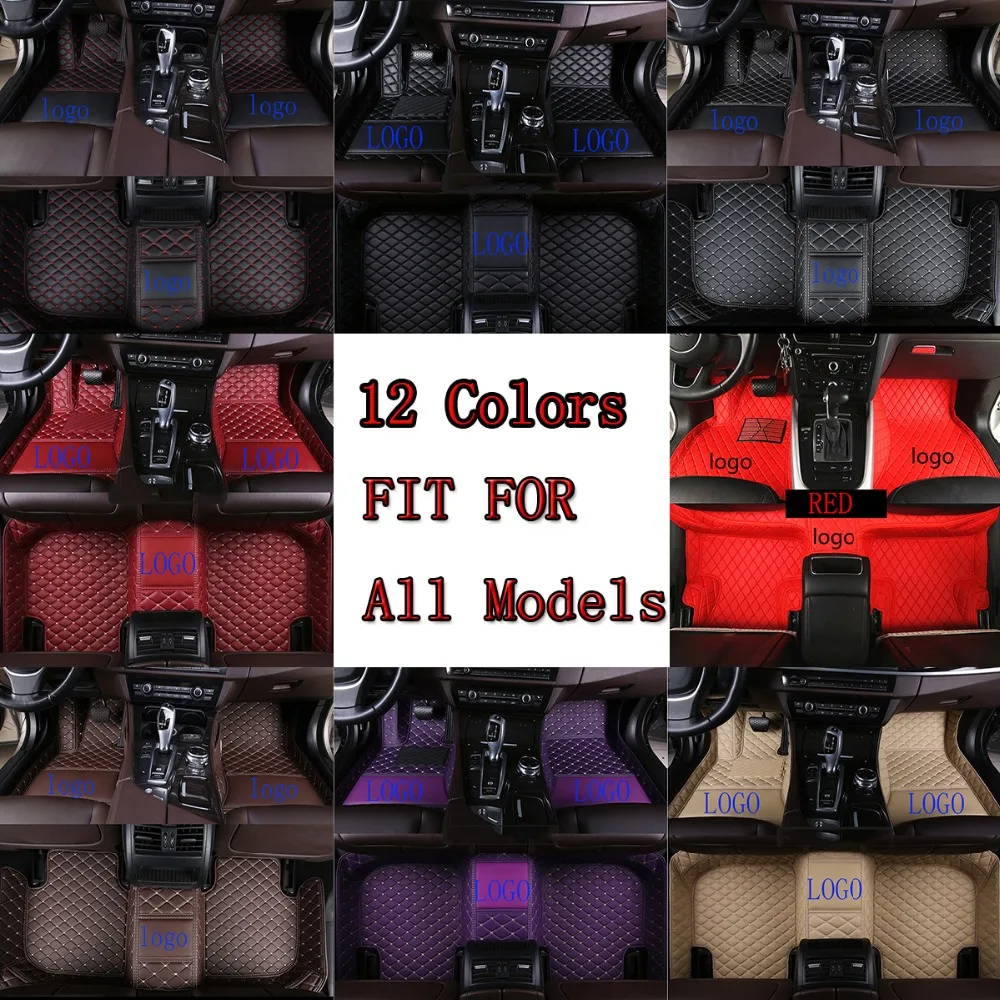 

Car Floor Mats +LOGO Fit for BMW Z4 E89 2009-2013 car carpets Leather Car Floor Auto Mats Waterproof Mat