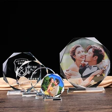 Персонализированные круглые стеклянные скульптуры индивидуальные спортивные события награды трофей статуя DIY игры награды